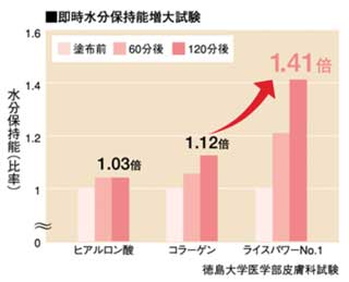 水分保持機能試験結果