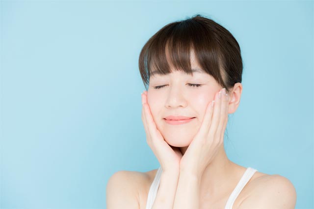洗顔後の肌